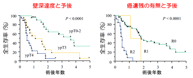 図9．サルベージ手術の成績（がん研有明病院、Watanabe M他、Ann Surg Oncol 2015; 22: 4438-4444）